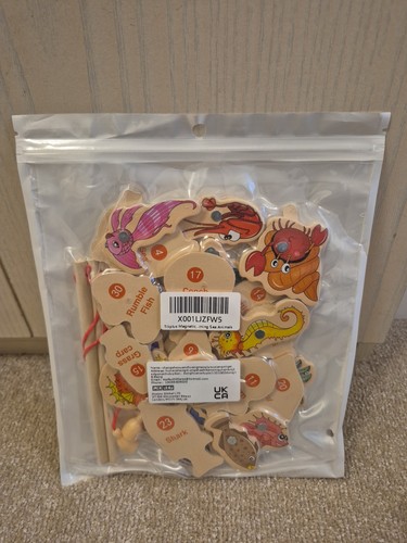 Wooden magnetic fishing - magnetic,
