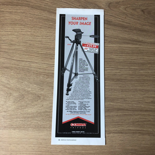 Cams85 magazine advert 11x4 - magazine,