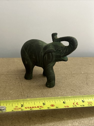 Brass elephant figurine heavy - brass,