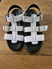 Dunlop Ladies Womens Sandals Open Toe Gladiator Platform Cleated Sole Size 5