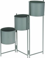 Green metal plant pot stand - plant,
