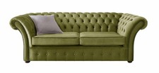 3 Seater Luxury Velvet Green