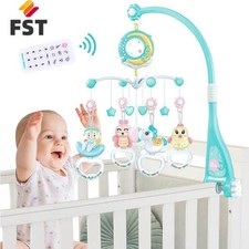 Baby Mobile Hanging Musical Bed Bell Crib Cot Wind Up Music Box Rattle Toys