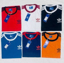MEN'S ADIDAS TEE ORIGINALS  SHORT SLEEVE CREW NECK THREE STRIPE  T-SHIRT L, XL