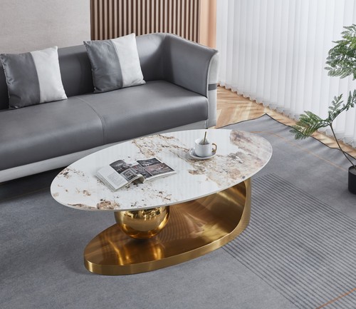Avorio oval coffee table with - avorio,