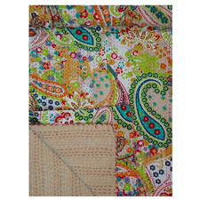 Kantha Blanket Set- Paisley