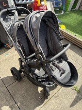 iCandy Peach 6 Duo/Twin Pram Set in Light Grey