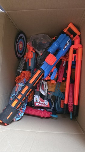 Used nerf guns and - used,