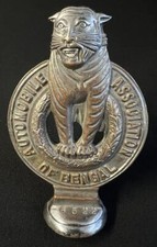 AUTOMOBILE ASSOCIATION OF BENGEL INDIA INDIAN TIGER AA CAR BADGE EMBLEM INSIGNIA