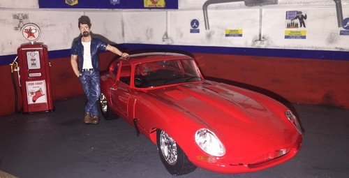 Jaguar type coupe red - e,