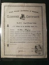 1912 orange lodge england - 1912,
