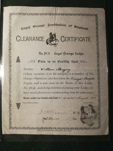 1912 orange lodge - orange,