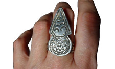 Shahid Ring Oman Old Silver Arab Bedouin Oman Index Finger Ring