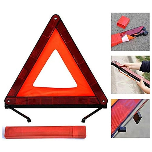 Large reflective car warning - car,
