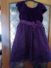 Girls Age 8 Purple Sparkly Dress by JONNA MICHELLE Good Condition
