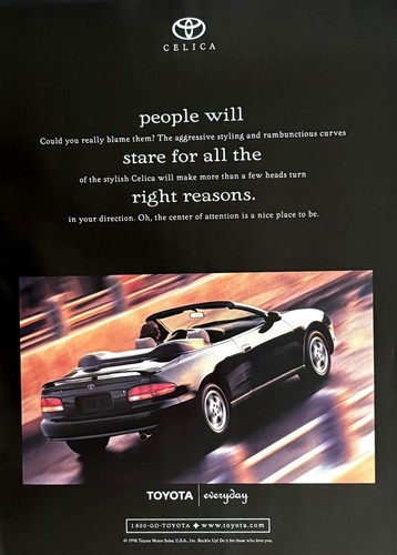 1998 toyota celica people will - 1998,