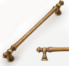 Amerdeco 6 Pk Antique Brass Cabinet Pulls 6.3” 192mm Door Drawer Dresser Handles