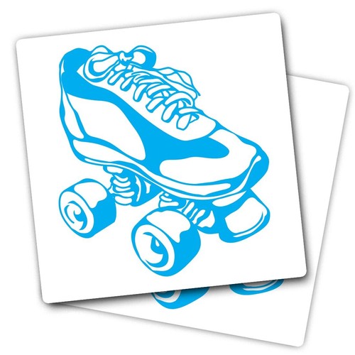 Vinyl stickers retro roller - 2x,