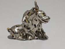Fabulous Vintage Solid Silver 2x Dogs Figurine