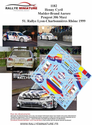 Decals ref 1182 peugeot - decals,