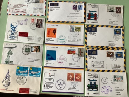 Airmail flight covers mixed - covers,