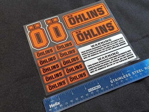 Ohlins decals sticker - ohlins, decals/sticker