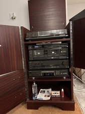 Technics Tower - Old Style quality Currently In A Rosewood Cabinet