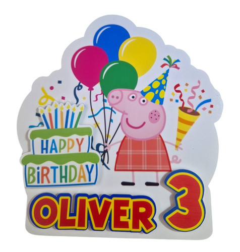Peppa pig cake topper - cake,
