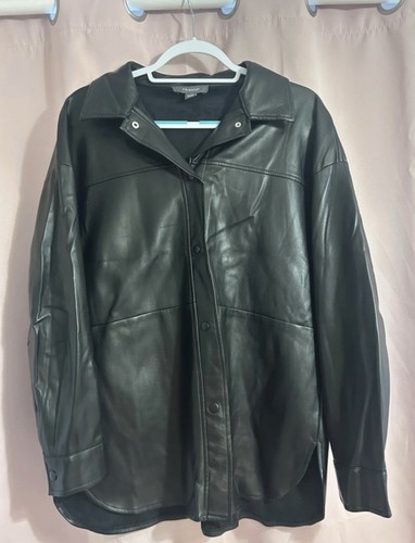 Women black faux leather - black,