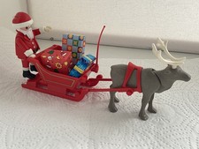 (A50) Playmobil – Christmas set - Santa, Sleigh and reindeer - Used