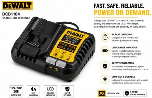 Dewalt dcb1104 12v - dcb1104-gb, 4a