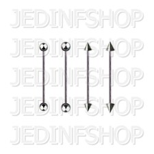 Industrial Barbell Scaffold Bar | 1.2mm (16g) - 25mm-50mm | Stainless Steel