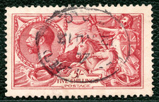 GB KGV SEAHORSE SG.401var 5s