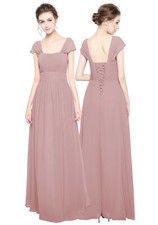 Straps maxi Chiffon Bridesmaid