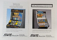 Vintage Fruit Machine Flyers x2 BWB Newark 1980's Original