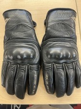 Dainese Corbin Black Leather Motorcycle Gloves Size 8.5 Medium