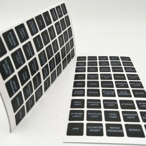 45x rocker switch label - 45x, decal