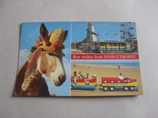 POSTCARD - MABLETHORPE - AMUSEMENT PARK - HELTER SKELTER - SAND TRAIN - DONKEY -