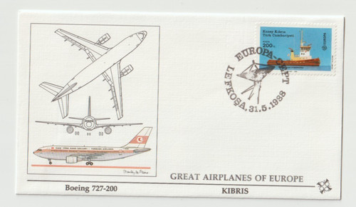 1988 kibris fdc - 31/5/1988, great