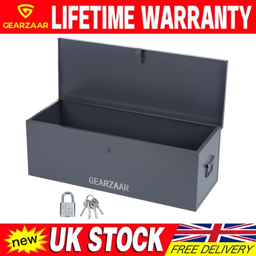 Metal tool box with - box, lock