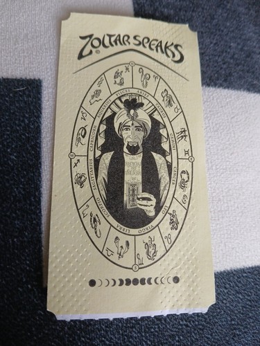 Zoltar fortune teller ticket - zoltar,