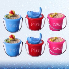  6 Pcs Small Buckets Beach