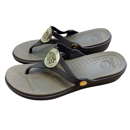 Crocs sanrah wedge thong - sanrah,