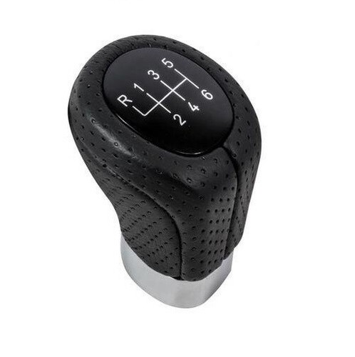 Black manual gear shift - shift, knob