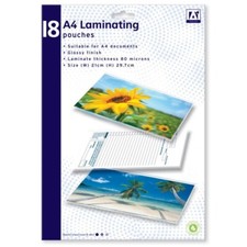 18 x A4 Laminating Pouches