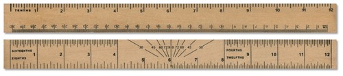 30cm wooden ruler gw101 - wooden,