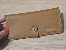 Steve Madden Card Purse Wallet Brown Gold Detailing Womens Never Used