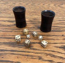 ANTIQUE EARLY BONE GAMBLING