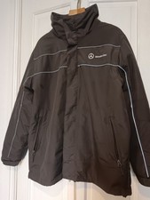 Men’s Mercedes Benz Vintage Racing Jacket 2in1 Windbreaker Fleece Size M