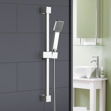 CHROME SQUARE BATHROOM SHOWER